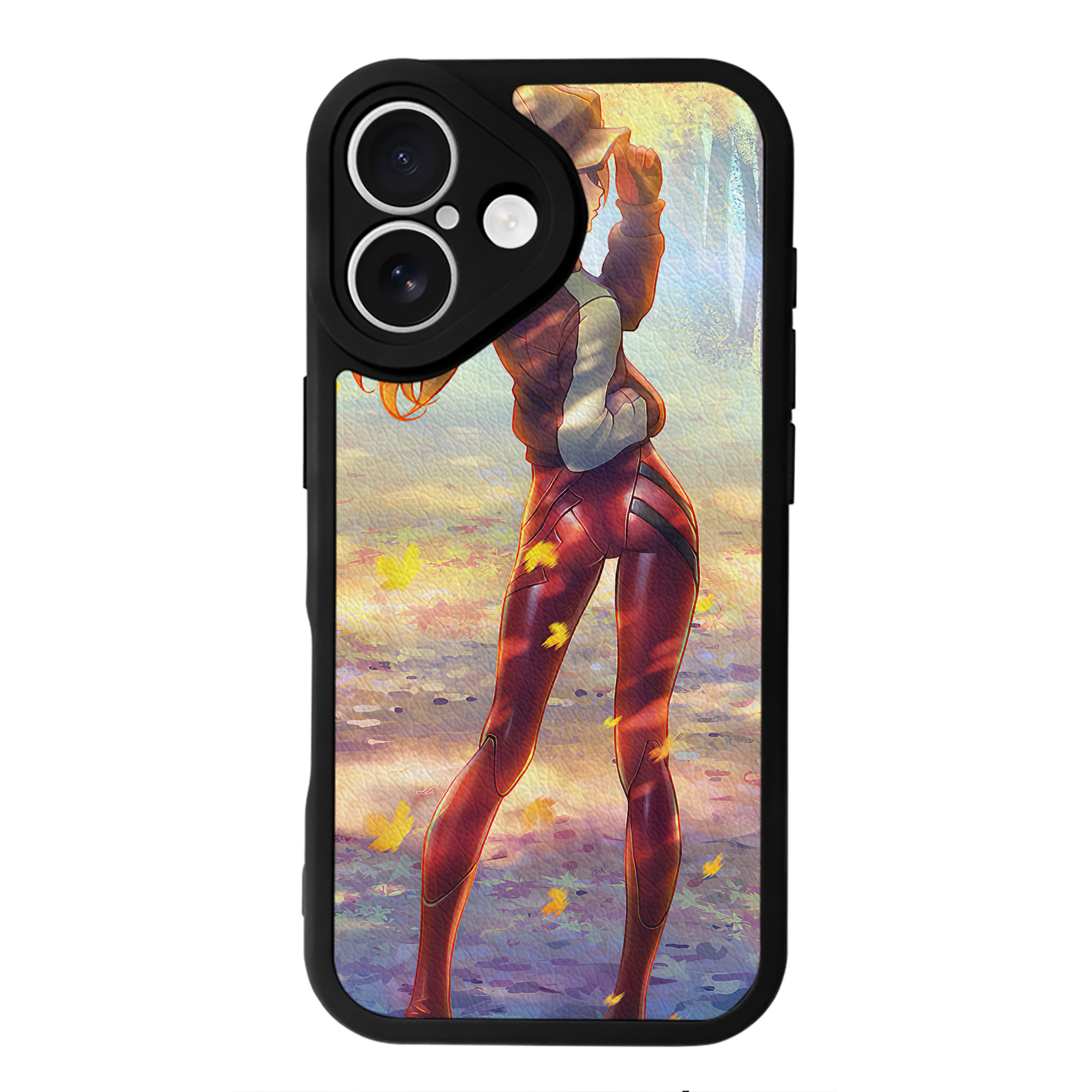 （画像用） EVA 新世紀エヴァンゲリオン 【iPhone 16シリーズ対応】シリコンスマホケース（レザー調） 材質：シリコン